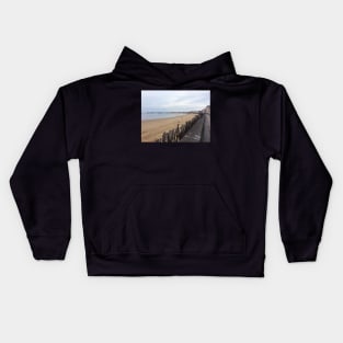 Cloudy French Ocean Boardwalk Kids Hoodie